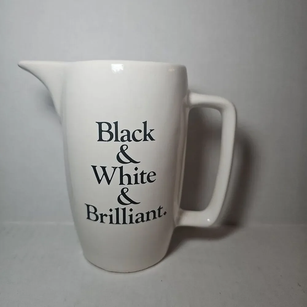 Black & White Brilliant Blended Scotch Whisky Pitcher